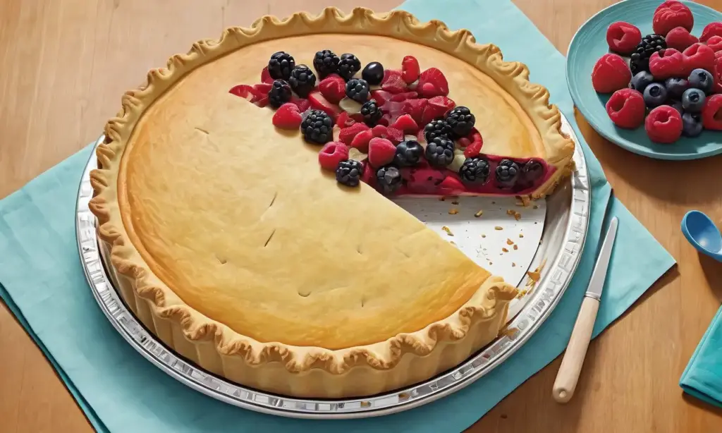 Un pastel grande en el centro con sombras suaves