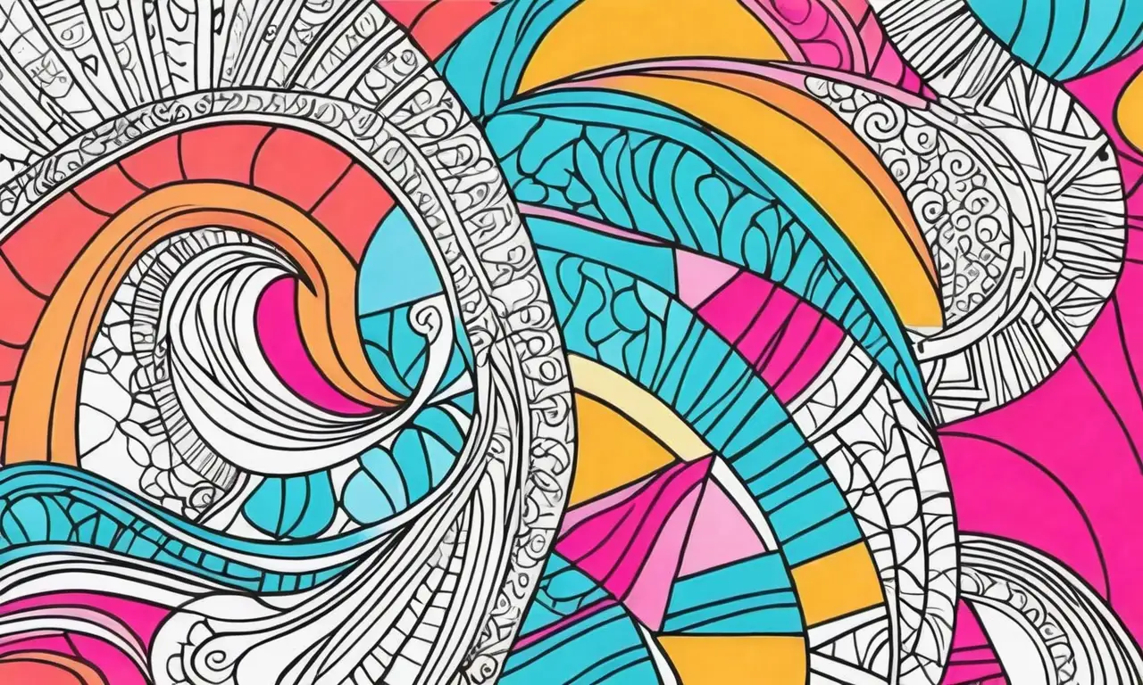 Colores vibrantes y líneas audaces crean composiciones dinámicas y texturizadas