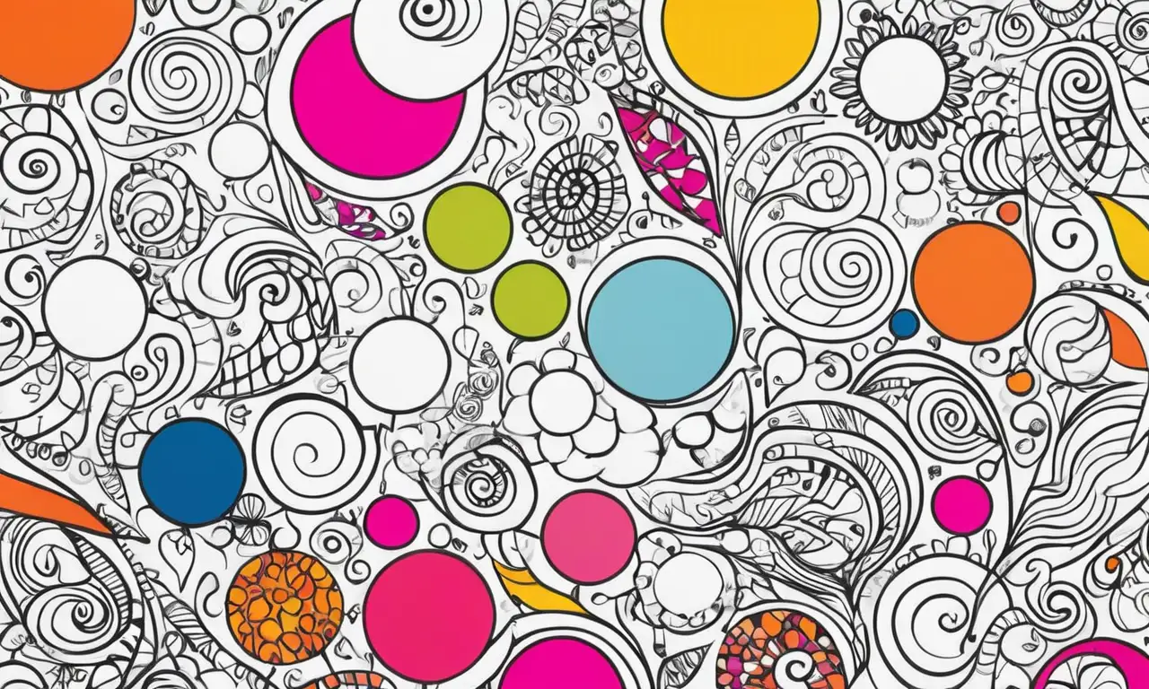 El dibujo captura la esencia de la comunicación a través de líneas vibrantes, contrastes y elementos dinámicos