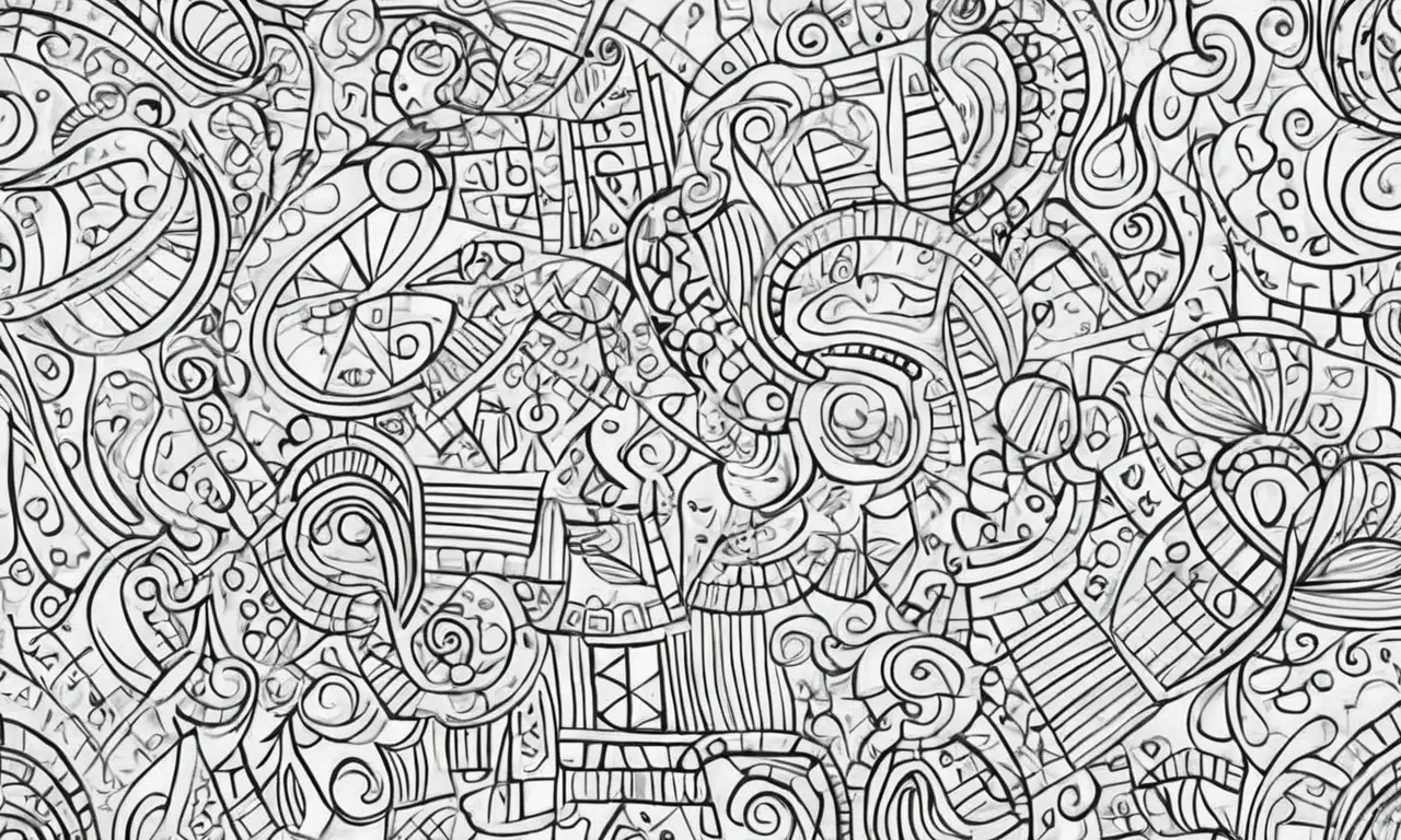 Líneas audaces y texturas variadas crean un diseño visual atractivo y claro