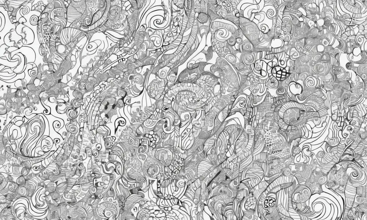 Líneas audaces y texturas diversas expresan ideas complejas y emociones a través de contrastes y armonía