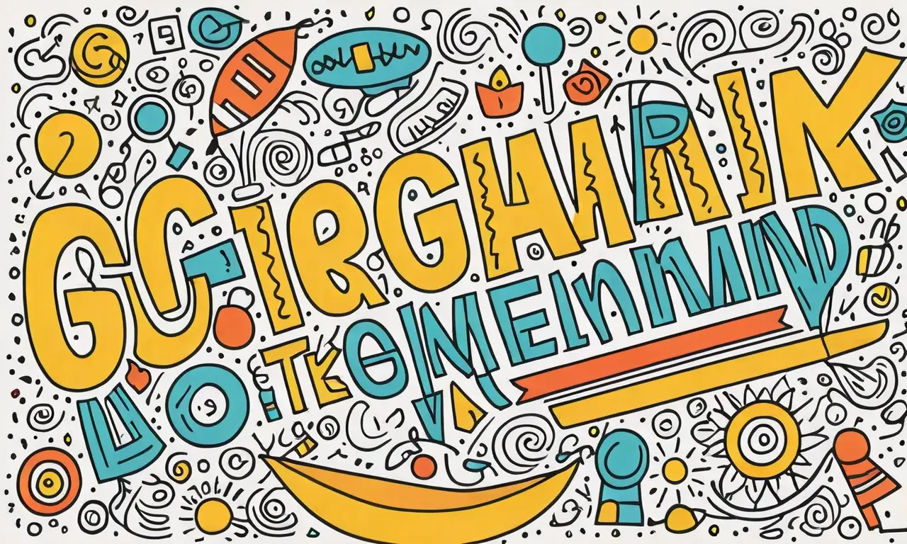 Elementos visuales como líneas, texturas y gradientes enriquecen la presentación del texto