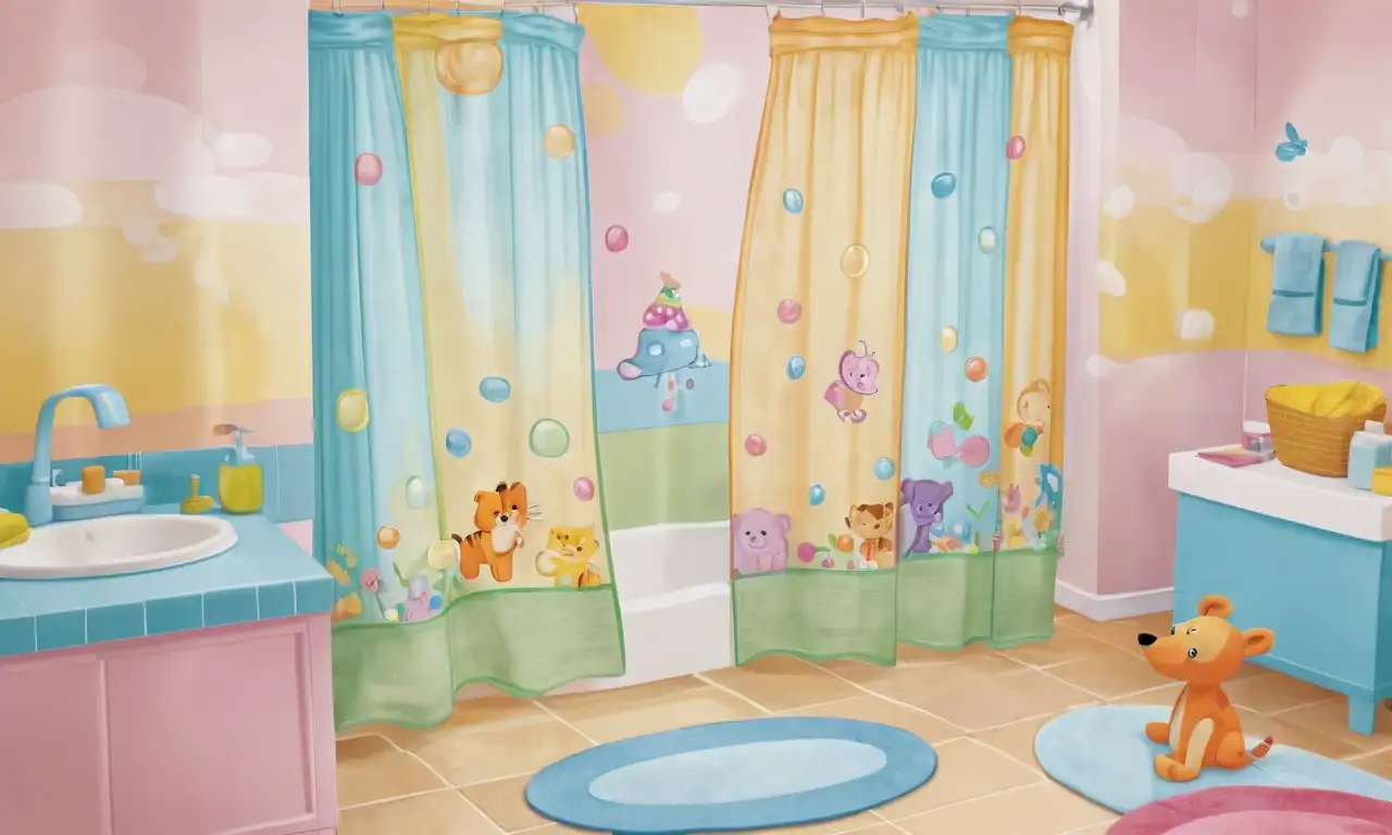 Un baño juguetón y cálido, lleno de luz, colores y detalles alegres