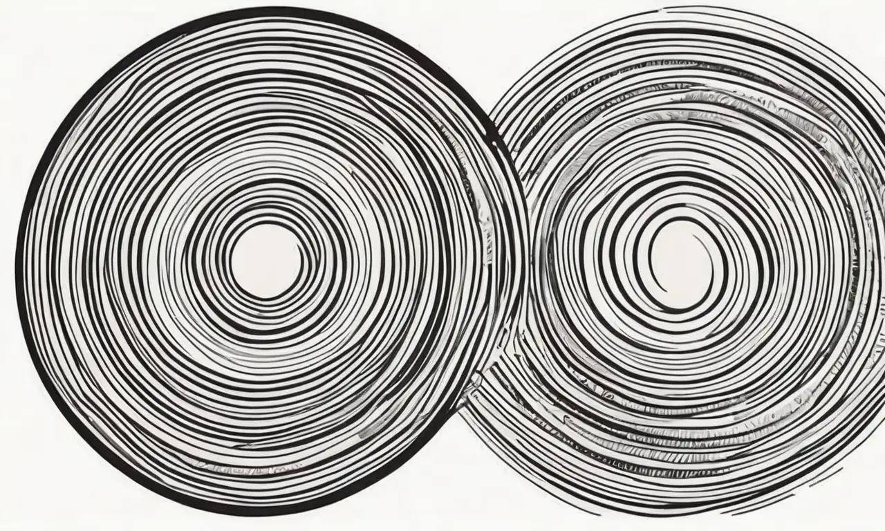 Un diseño circular con líneas y sombras que transmiten movimiento y armonía visual
