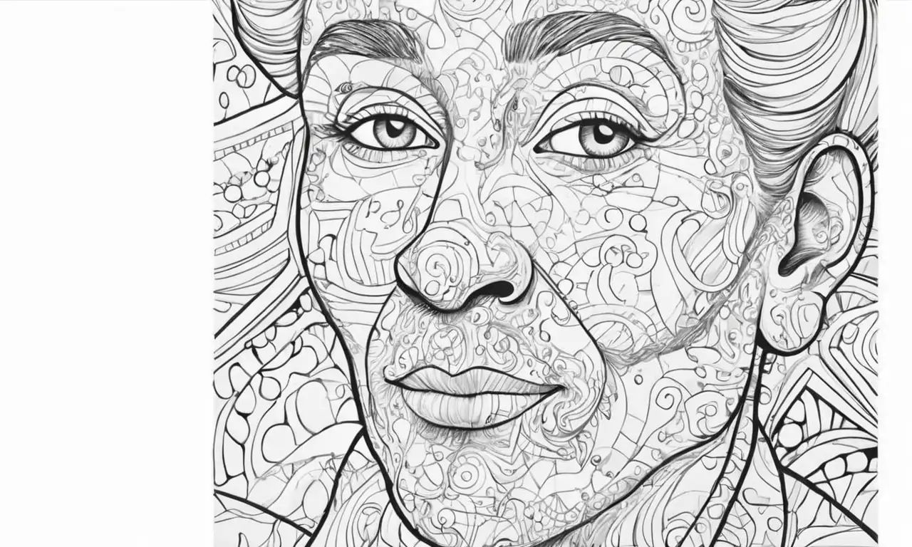Los contornos marcados y sombras suaves crean profundidad y expresión en los personajes a través de texturas y colores equilibrados