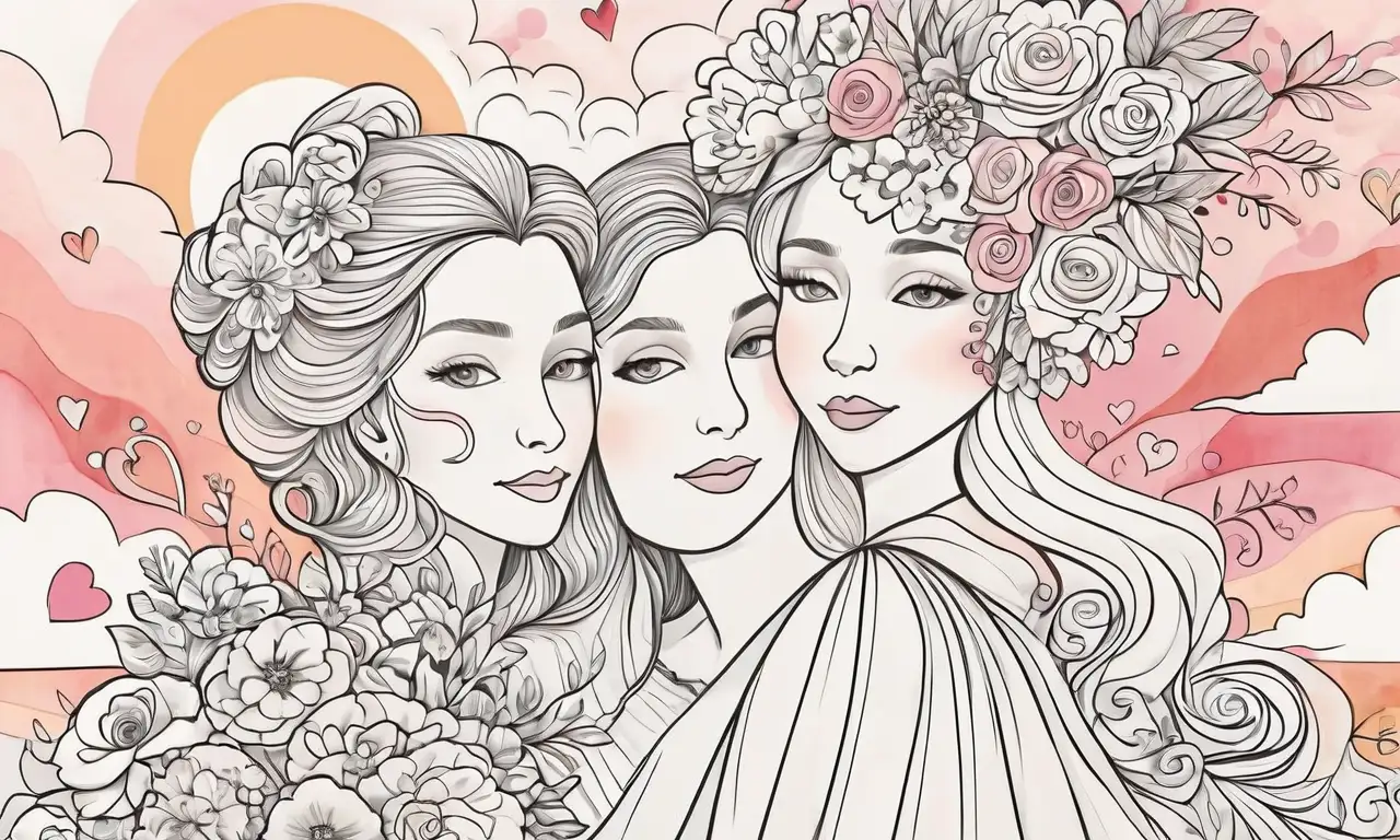 Una pintura que combina suavidad, color y simbolismo para representar amor y emociones