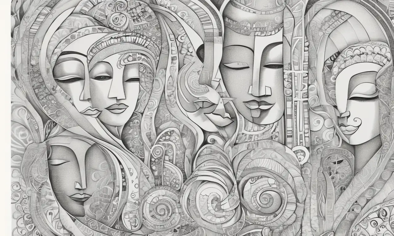 Una obra rica en texturas y contrastes, simbolizando tradición, lucha y unidad