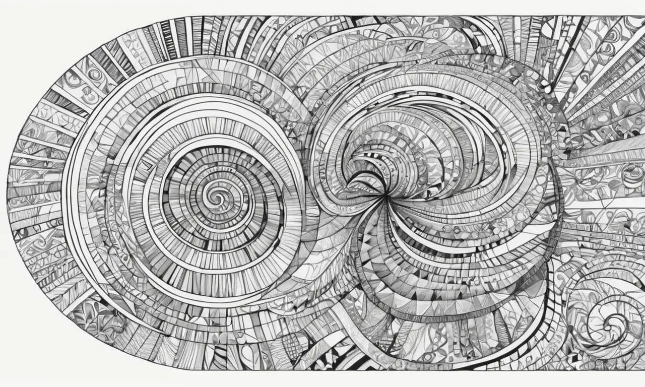 Una obra de arte que combina formas, colores y texturas para transmitir movimiento y emoción