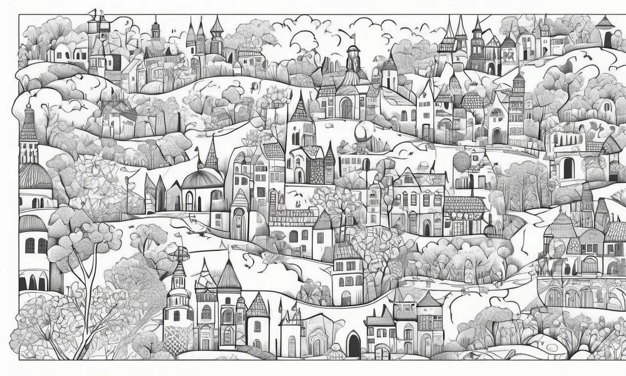 Un mapa visualmente rico que muestra países, economía, cultura y contrastes a través de líneas, colores y texturas