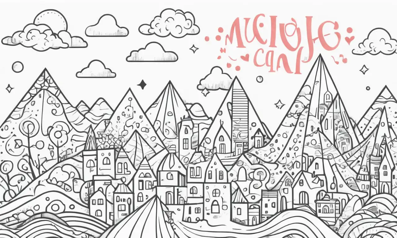 Diseño artístico con líneas definidas, colores contrastantes, y texturas sutiles