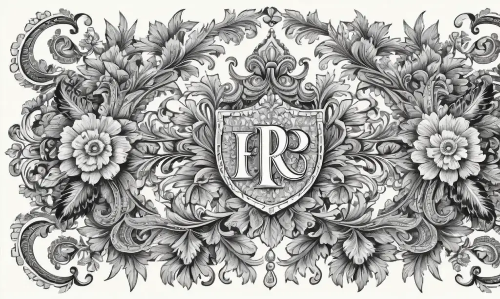 Una intrincada obra de arte que combina letras