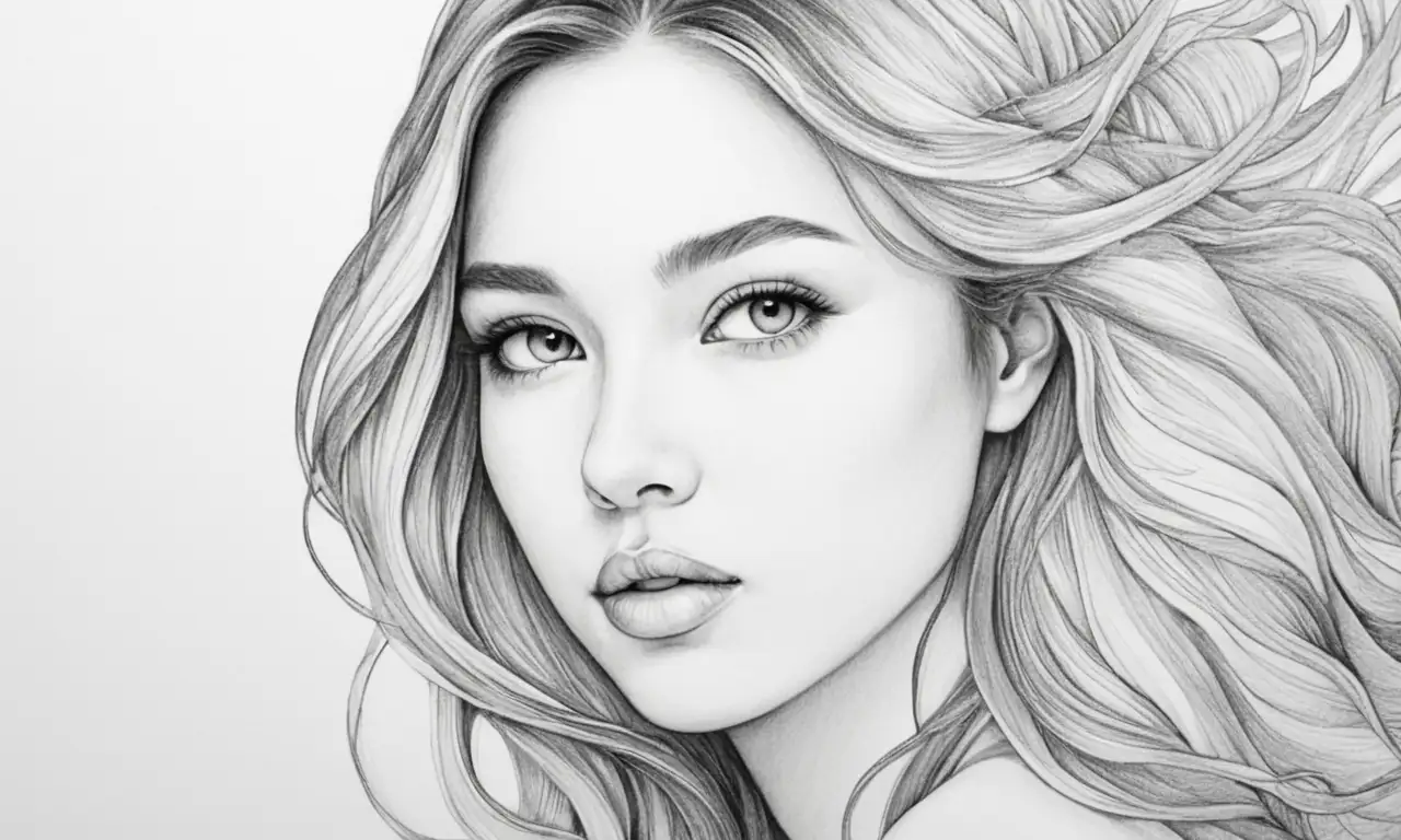El arte combina matices suaves, líneas delicadas y contrastes fuertes para expresar emociones y relaciones complejas