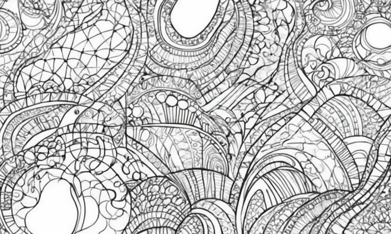 Líneas y sombras crean profundidad, contrastes y texturas que sugieren movimiento y complejidad
