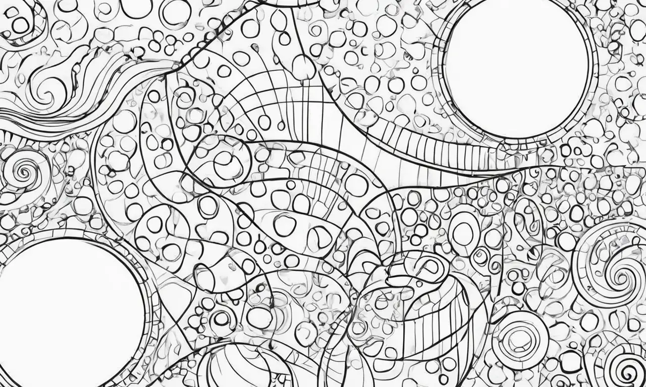 El arte combina líneas definidas, sombras suaves y colores para transmitir emociones y conexiones