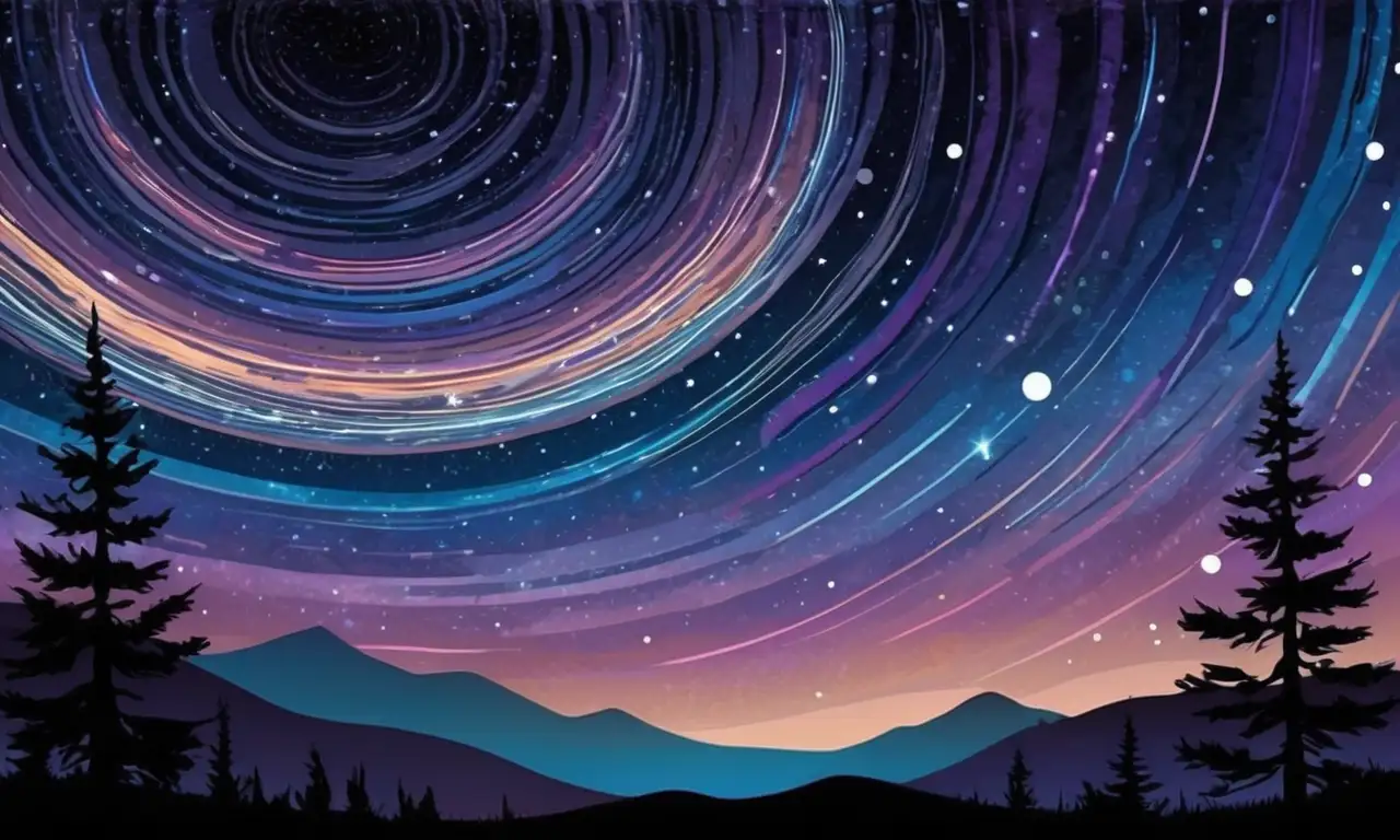 Cielo estrellado con intensos contrastes de color y detalles en planetas y nebulosas