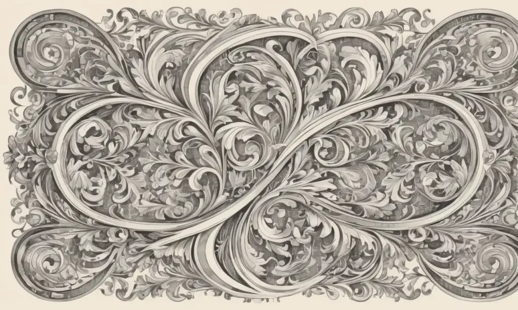 Líneas dinámicas y texturas detalladas crean una narrativa visual sobre gramática