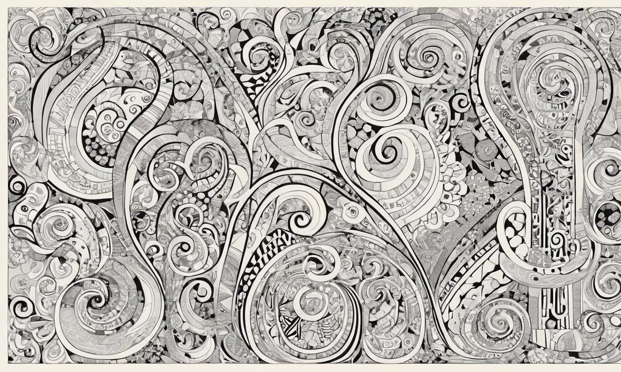 Fondo variado y equilibrado con gradientes suaves, texturas intrincadas y contraste de colores que expresan emociones y profundidad