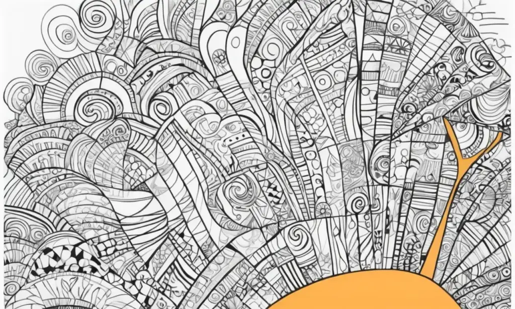 La obra artística combina líneas