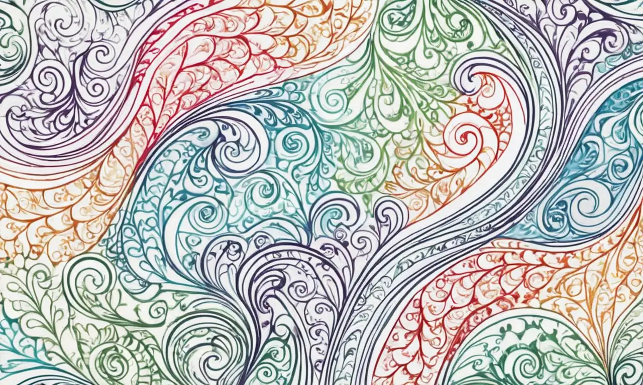 Colores vibrantes y texturas contrastantes crean una composición dinámica y emocional