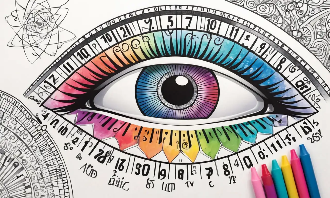 El dibujo combina colores vibrantes, líneas intrincadas y elementos equilibrados para crear una composición armoniosa y profunda