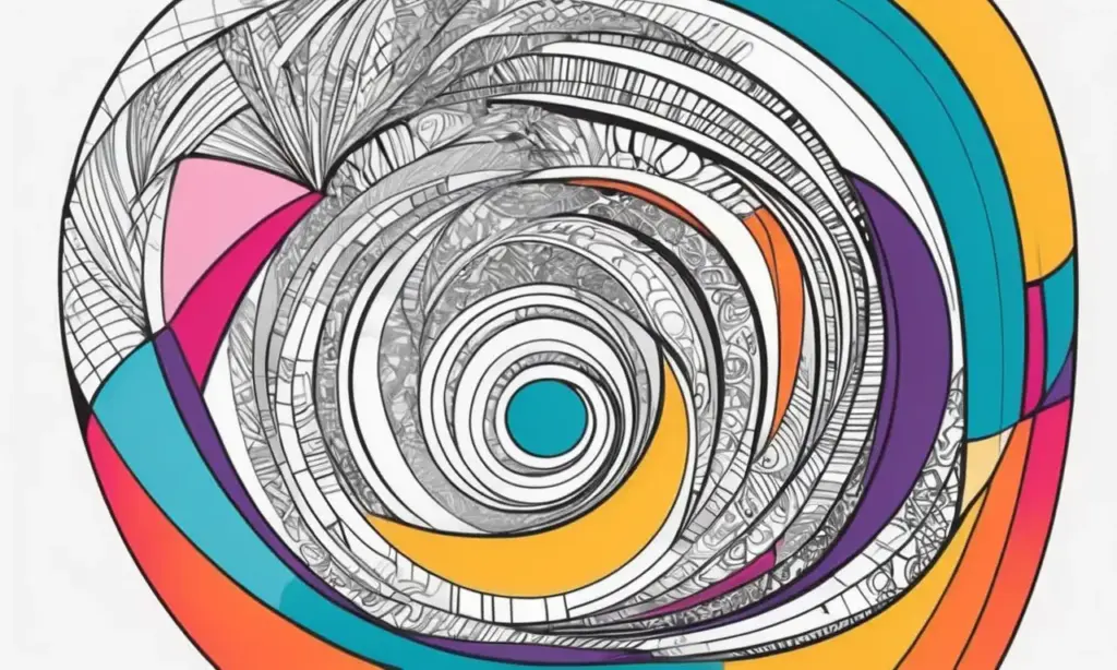 Diseño gráfico con formas geométricas