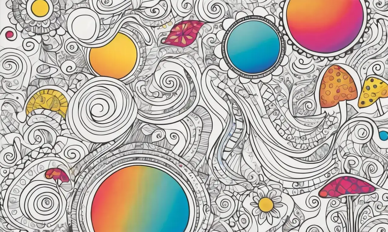 Una rica composición visual combina colores vibrantes, texturas y formas interconectadas que invitan a la exploración