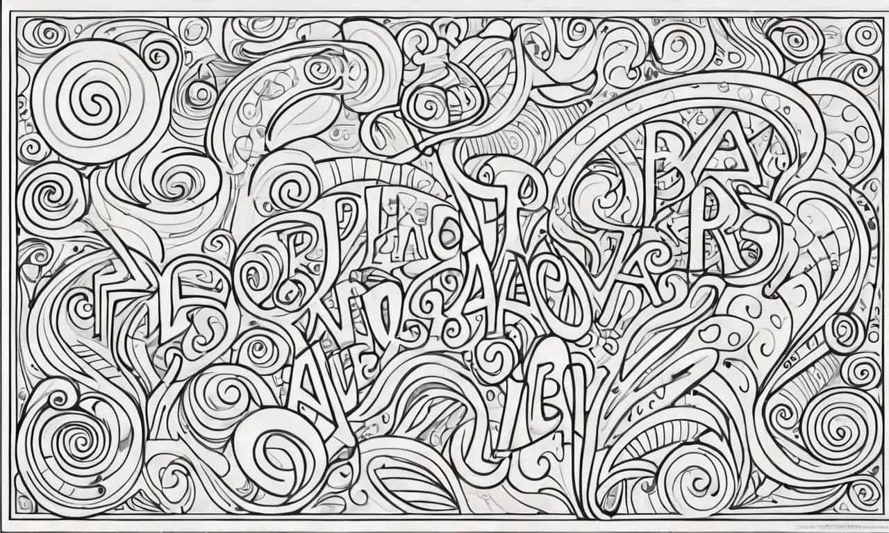 Una composición visualmente rica y equilibrada destaca el texto con líneas, colores y texturas variadas