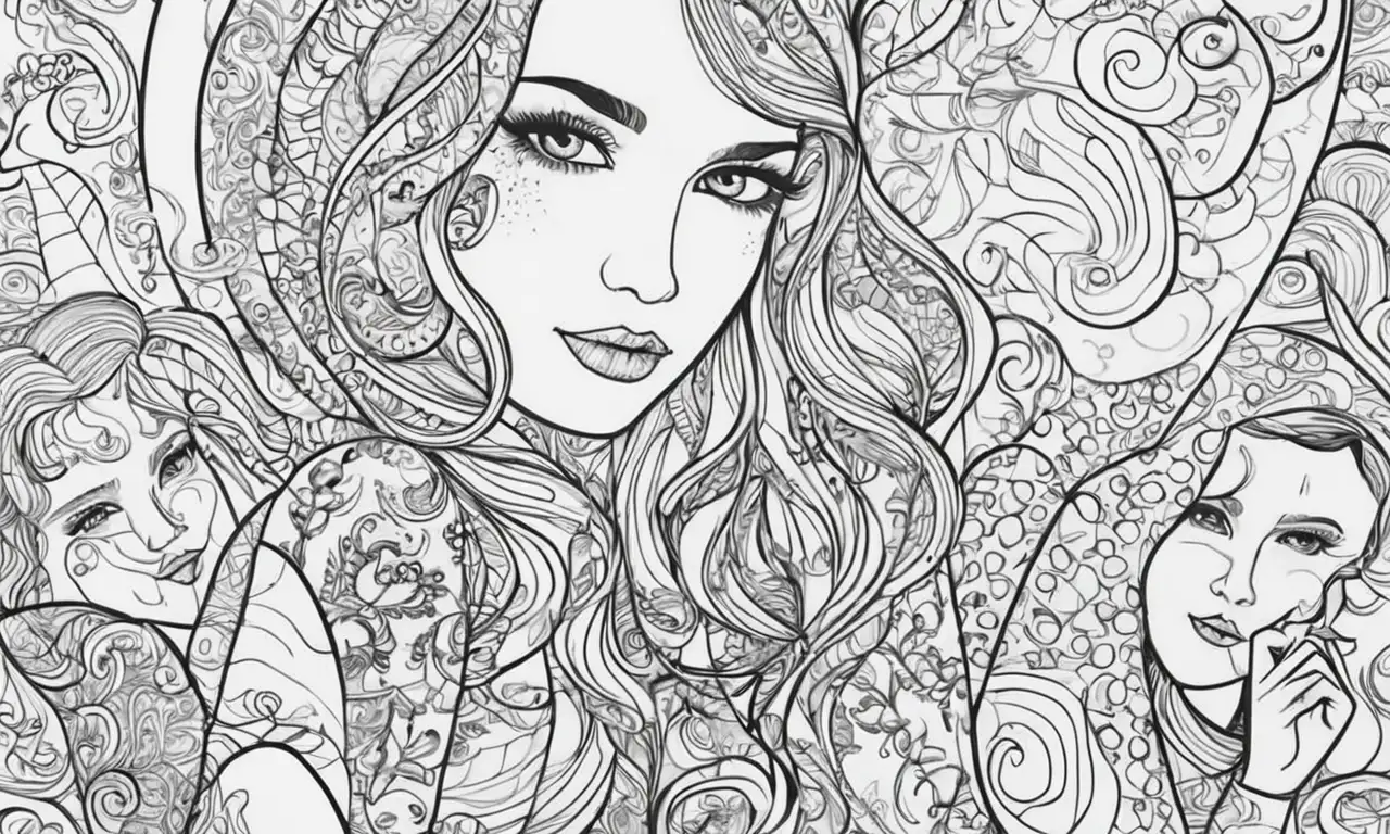 La obra combina líneas, sombras, texturas y colores para crear una narrativa visual rica y evocadora