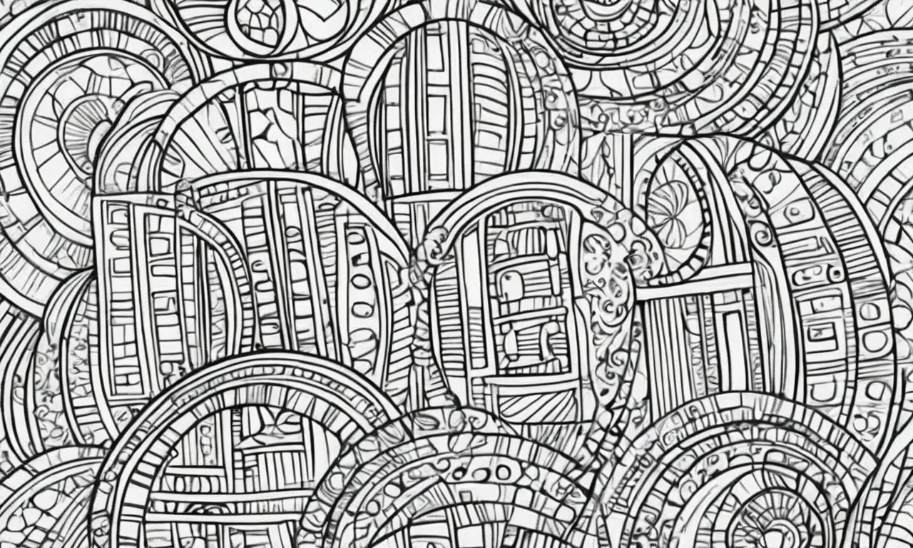 Líneas y texturas contrastantes crean una composición equilibrada y detallada que refleja profundidad y masa
