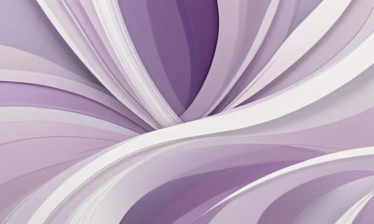 Diseño etéreo en lavanda con cristales y patrones que evocan calma y transformación