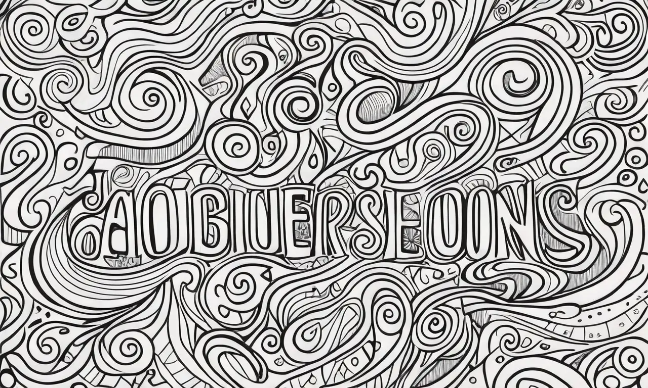 Diseño vibrante y equilibrado con letras claras, sombras contrastantes y elementos orgánicos
