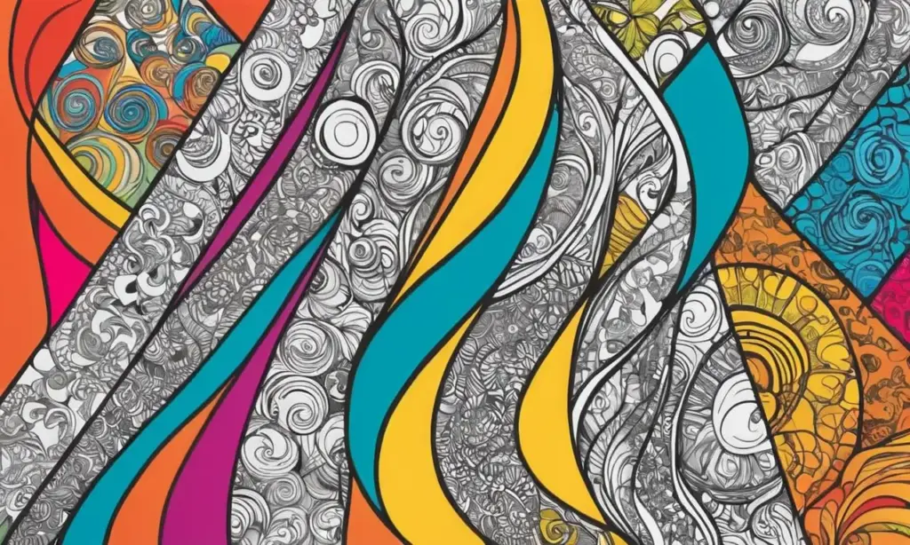 Colores vibrantes y formas suaves crean una composición armoniosa y rica en detalles emocionales