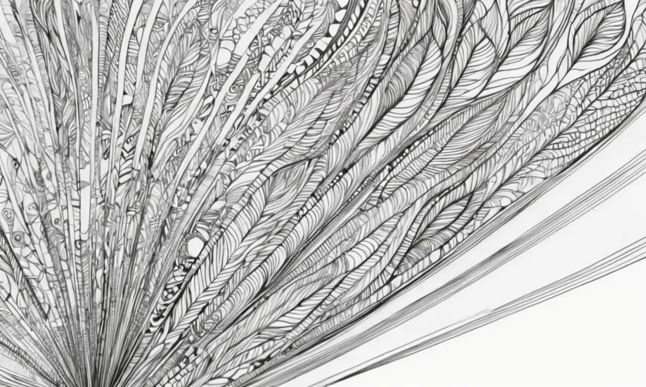 Una composición artística que mezcla pinceladas suaves, colores vibrantes y trazos intricados para evocar emociones y contar una historia
