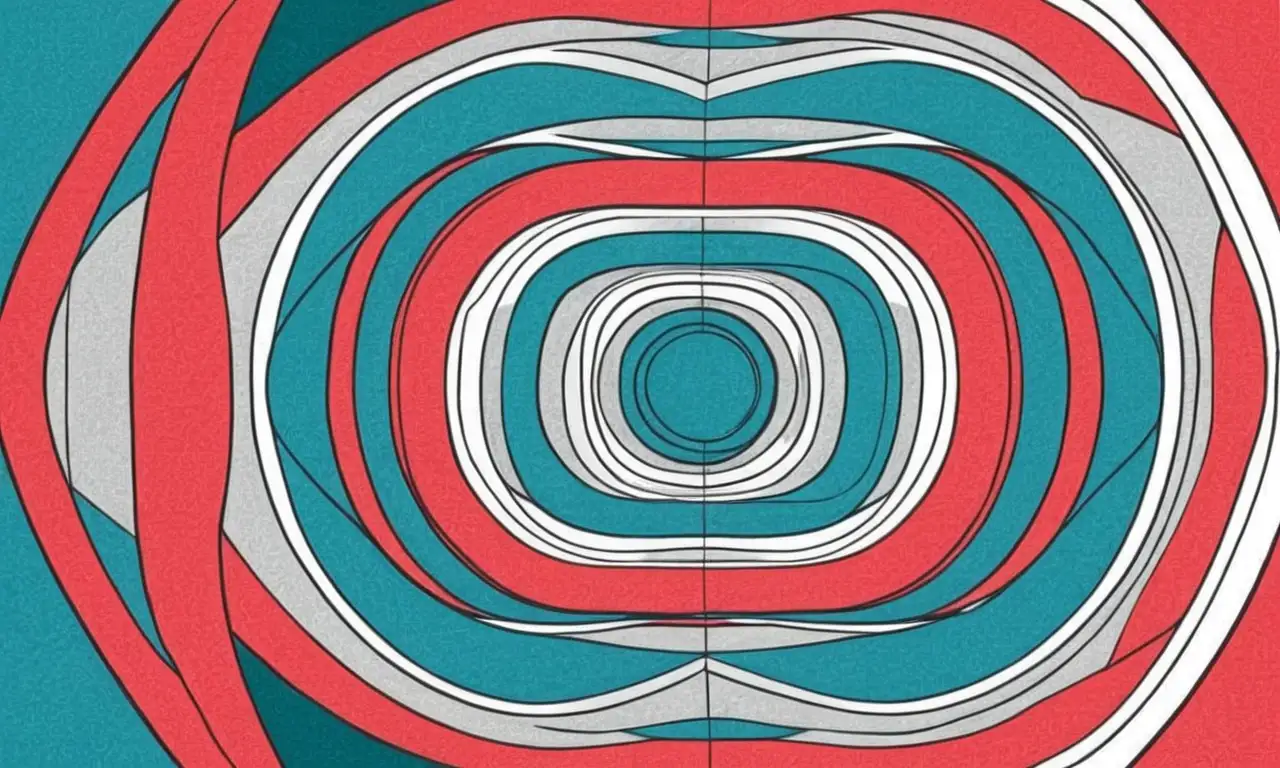 Líneas geométricas y curvas crean una composición dinámica y equilibrada con sombras y texturas que realzan los cálculos