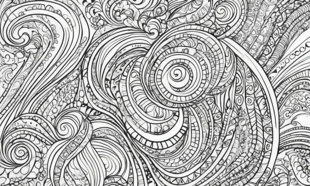Líneas audaces y sombras suaves se combinan en una composición vibrante y armoniosa llena de texturas y contrastes