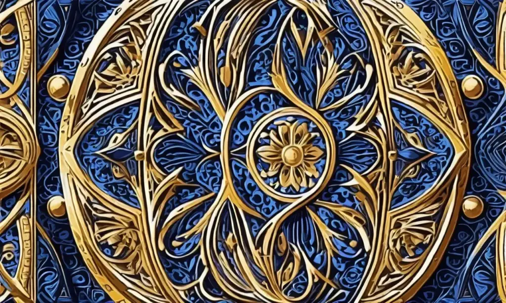Escudo intrincado con patrones