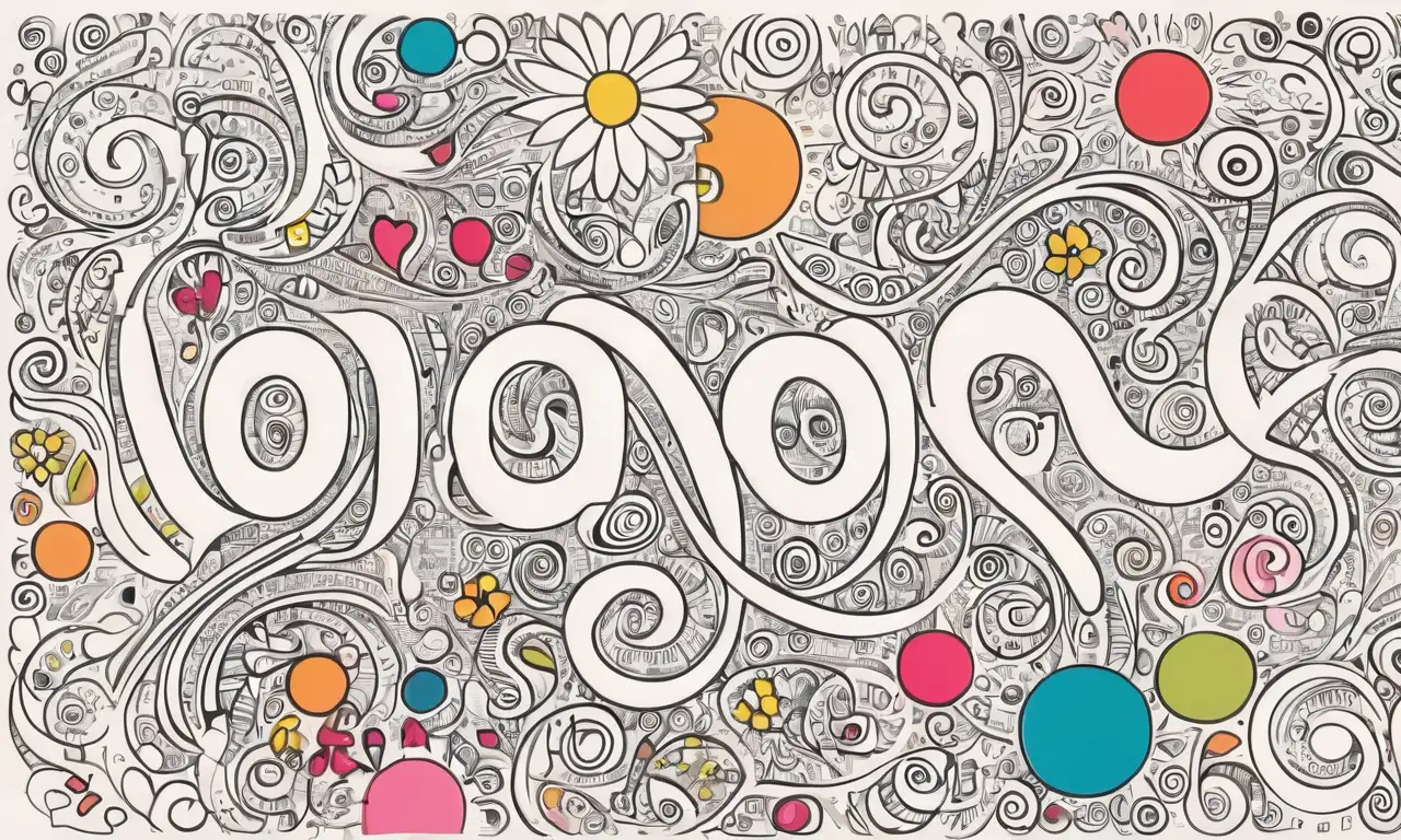 Página ilustrada vibrante con un diseño armonioso que resalta la emoción y el contraste
