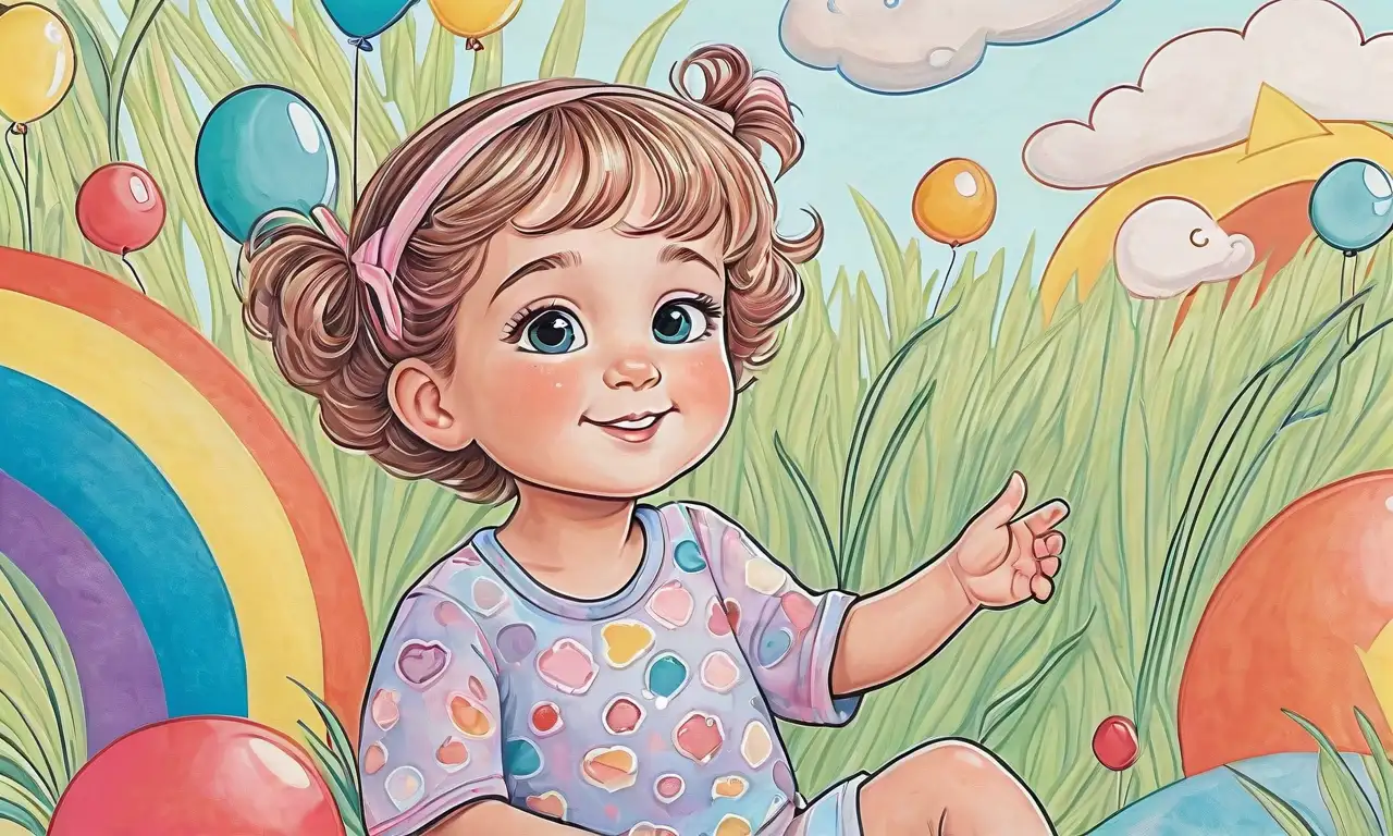 Fondo colorido y suave que refleja esperanza y alegría en la expresión infantil