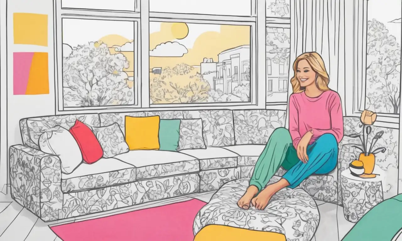Una figura serena resplandece con suavidad y colores vibrantes, evocando tranquilidad y nuevos comienzos