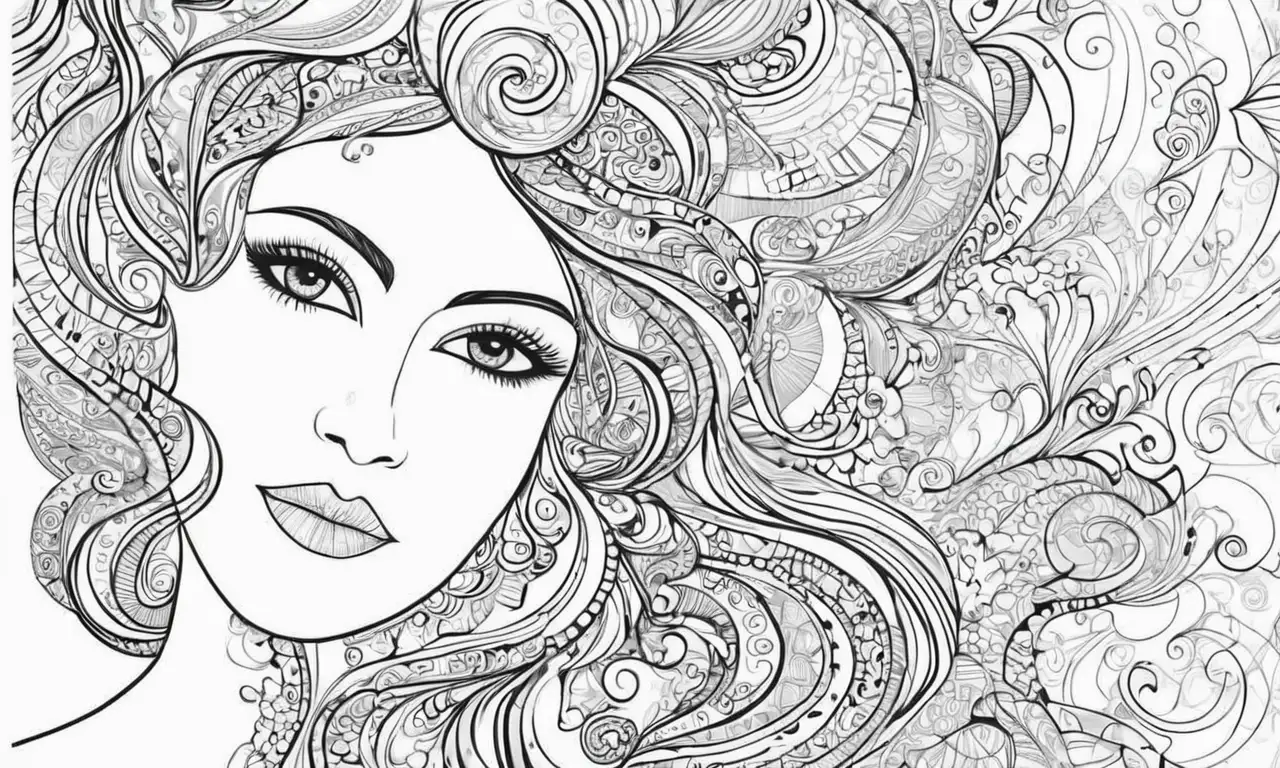 Una combinación de líneas, colores y texturas crea una composición visual dinámica y emotiva