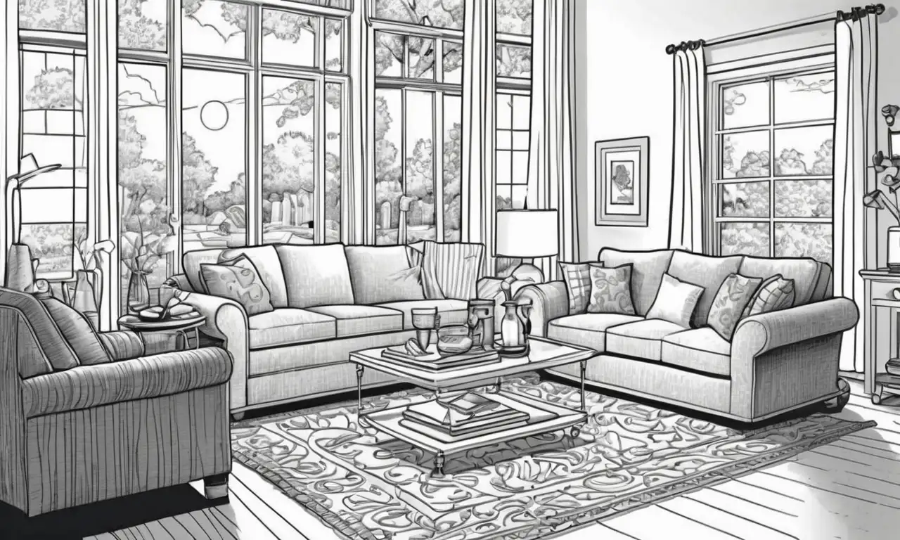 Un hogar se representa con texturas, sombras, luces, detalles y formas que evocan calma y movimiento