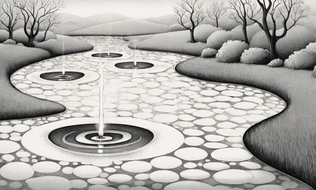 El arte combina sombras, líneas, texturas y detalles para crear profundidad y movimiento