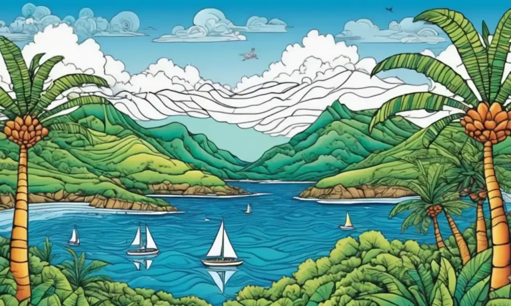 Líneas y texturas creativas representan paisajes