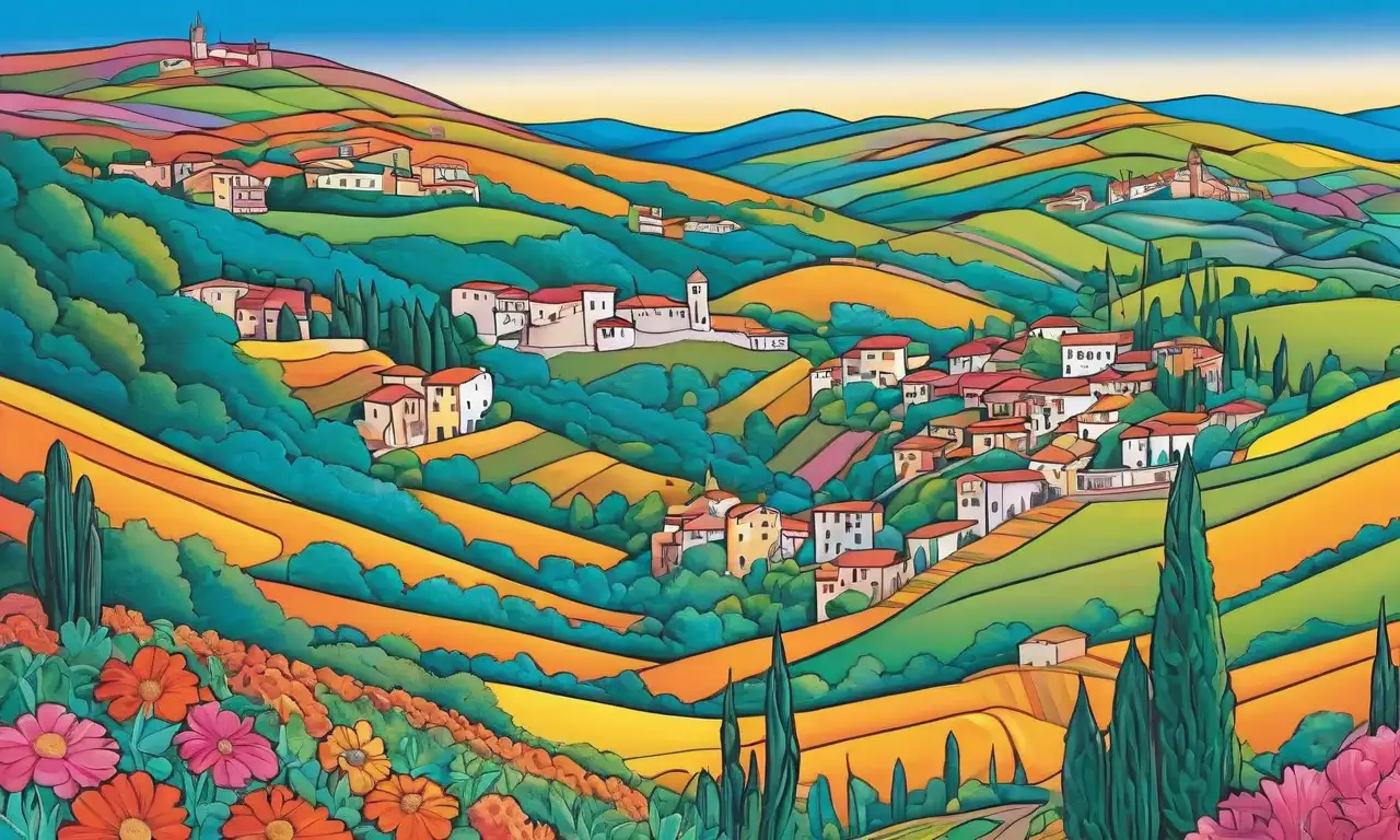 Colores vibrantes y texturas diversas crean una obra que refleja la cultura y diversidad de Cataluña