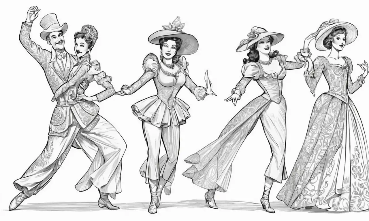 Elementos visuales como líneas, texturas y sombras crean una composición dramática en el escenario