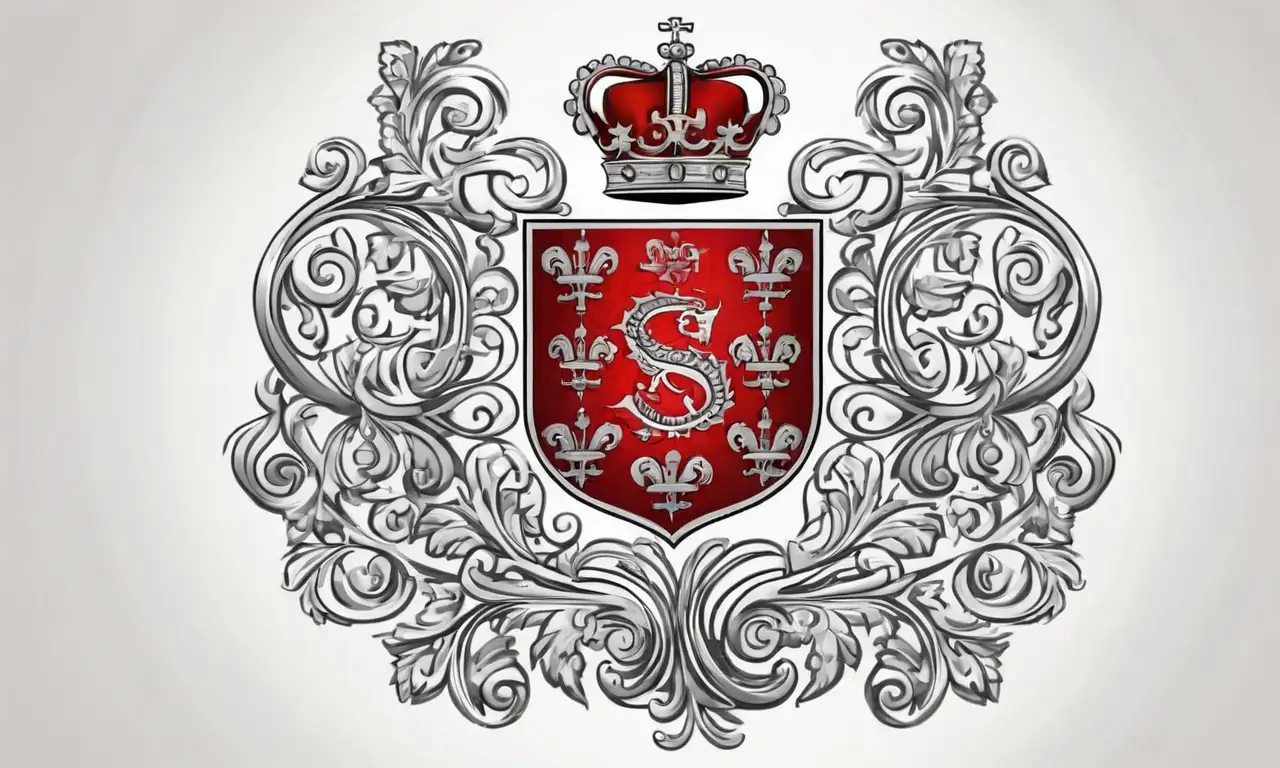 El escudo de la familia Sánchez combina líneas intrincadas, colores vibrantes y texturas ricas que cuentan su historia