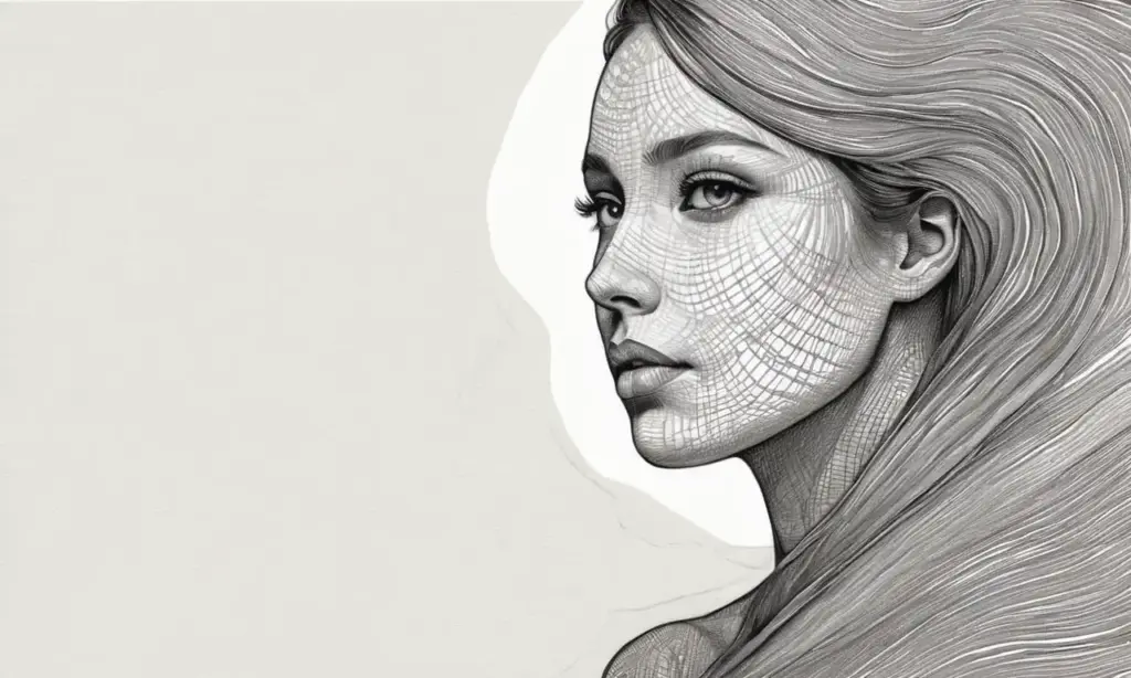 Una figura en sombras con contrastes de luz y texturas que invitan a interpretar capas y significados ocultos