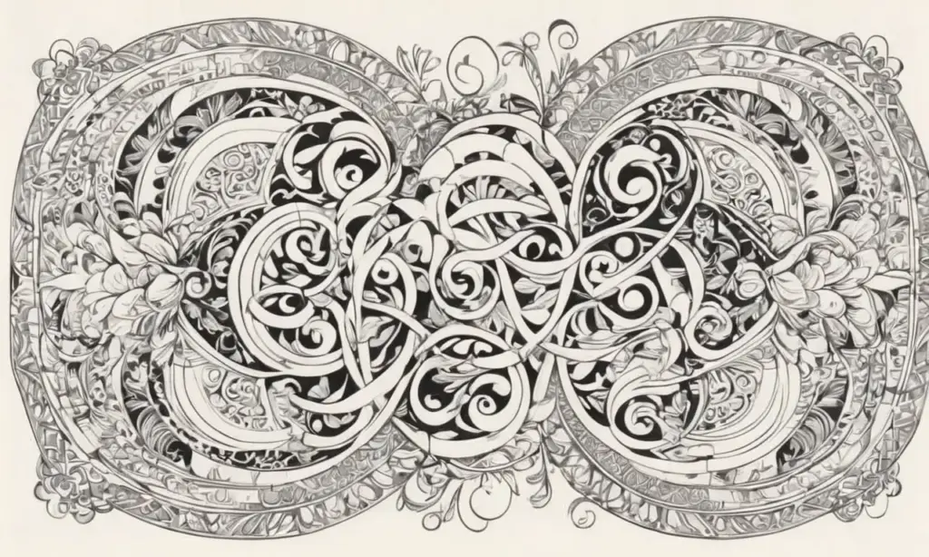 Una obra maestra de caligrafía rica en detalles y movimiento