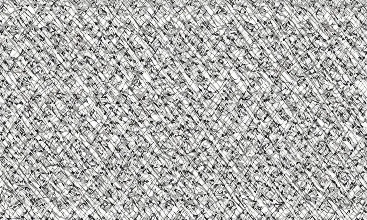 Líneas definidas y patrones vibrantes en un cuadrado crean movimiento y profundidad visual