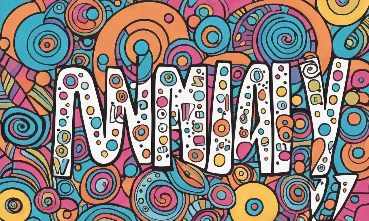 Colores vibrantes, letras audaces y un estilo juguetón con texturas dinámicas